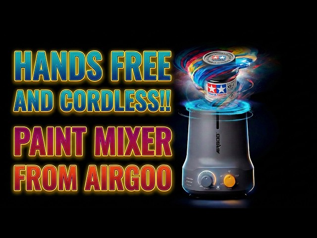 Hands Free and Cordless!! Paint Shaker Airgoo NEW vortex mixer - Review