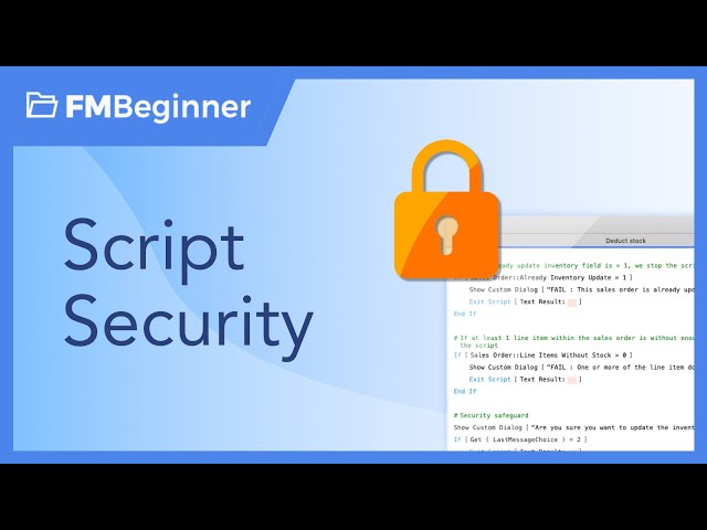 FileMaker Script Security