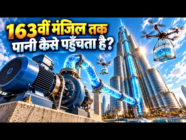 163वीं मंजिल तक पानी कैसे पहुंचता है? 🤯 बुर्ज खलीफा का अनोखा राज
