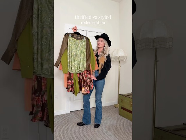 how I’m styling recent thrift finds for the rodeo