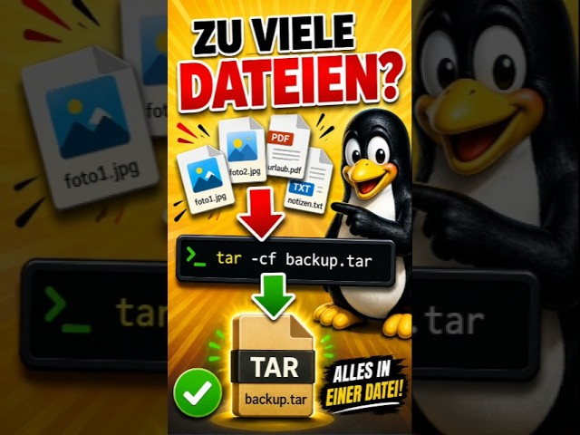 Zu viele einzelne Dateien im Ordner? 📦