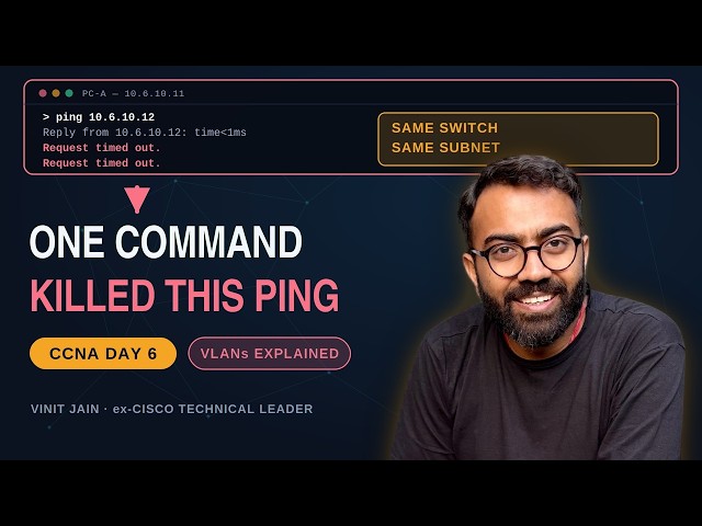 VLANs Explained — Build One Live in 90 Minutes | CCNA Day 6 Trunking & 802.1Q
