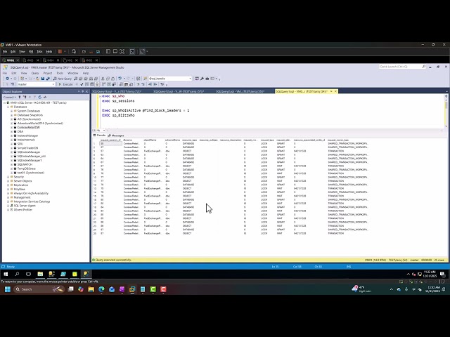 Get SQL Server session Lock info quickly