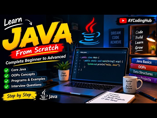 Java Complete Course in Hindi 🔥 | Java Programming from Beginner to Advanced | AYCodingHub | part 2