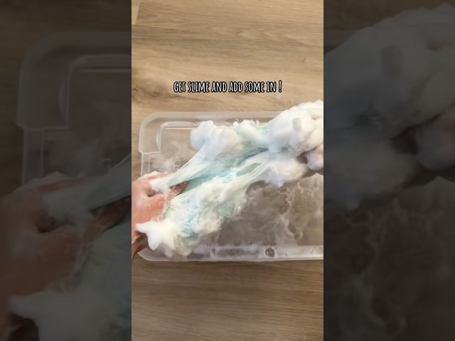 cotton slime!! #creative #diy #tutorial #diycrafts #diyideas #slimeasmr #asmr #asmrsounds