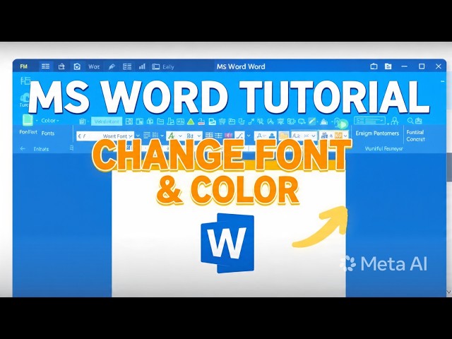 MS WORD - HOW TO CHANGE THE FONTSTYLE AND FONT SIZE - PTTV