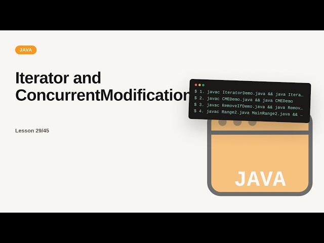 Iterator and ConcurrentModificationException | Java Tutorial