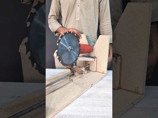 Make a wood cutter with an angle grinder #diy #tools #tricks