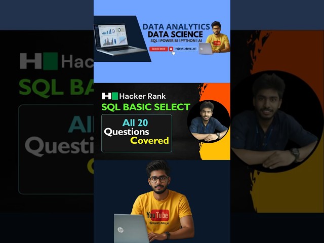 Don't Miss | Topic wise SQL Hackerrank Series