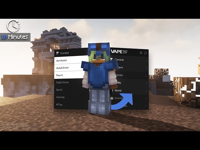 10 MINUTES OF SMOOTH HYPIXEL BEDWARS CHEATING | Vape V4