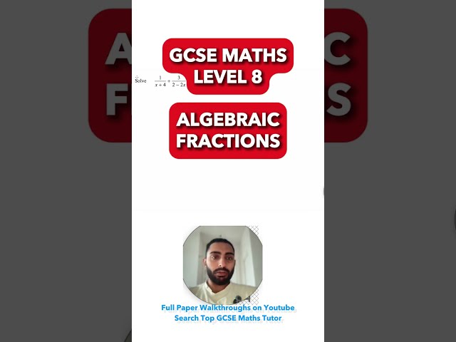 Solving Equations with Algebraic FRACTIONS FAST! 🚀