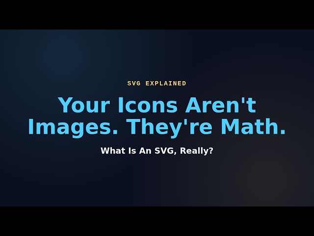What Is an SVG, Really? (And Why the Web Needed It)