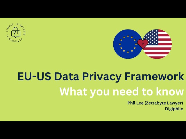 EU US Data Privacy Framework   Essential Points to Know