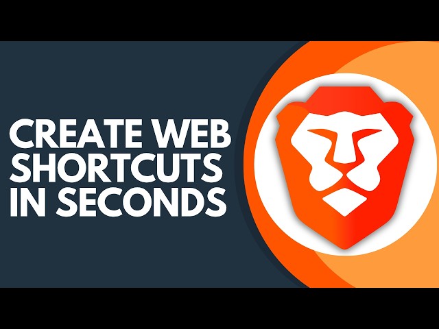 How to Create Website Shortcuts in Brave Browser Step by Step
