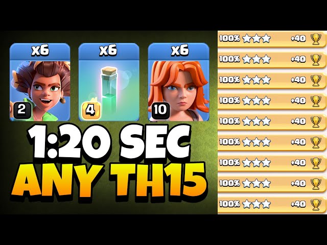 TH15 Root Rider Valkyrie Attack DESTROYS Every Base | Best TH15 Attack Strategy in Clash of Clans 
