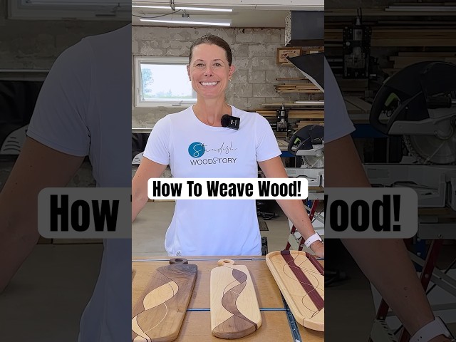 How To Make Weaved Charcuterie Boards // DIY Woodworking
