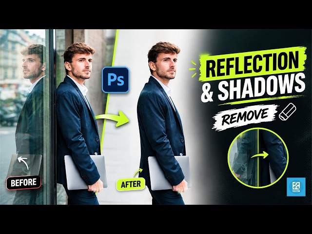 How to Remove Background Reflection an Shadows with AI in Photoshop