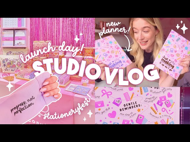 STUDIO VLOG | StationeryFest & the PLANNER is here!! 😱🎉 Week in the life of a small business owner ✨