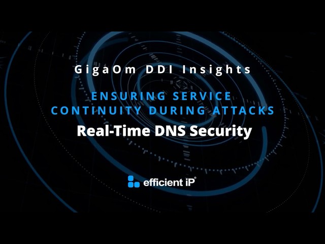 Ensuring Service Continuity During Attacks: Real-Time DNS Security