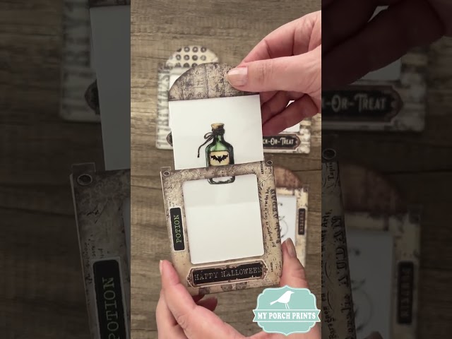 Halloween Magic Sliders Cards for your Junk Journal | From My Porch Prints on Etsy