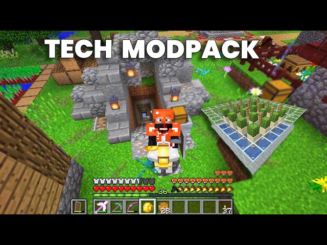 TECH MODPACK MINECARFT - Ep 7 - EXPLORINGN, CACTUS FARM