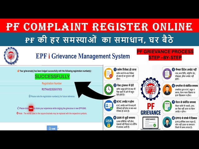 How to Register a Complaint on the EPFIGMS Portal | How to register a PF grievance | EPFIGMS PROCESS