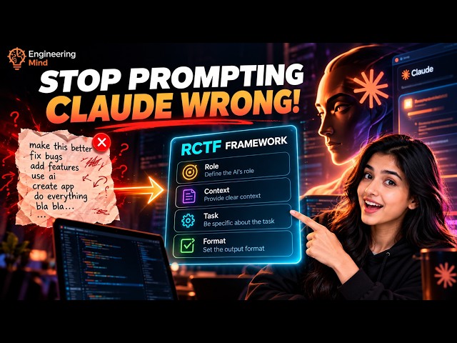 This ONE Prompt Framework Makes Claude 10x Smarter 🤯 || the RCTF Prompt Framework in Claude AI