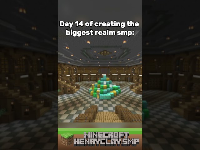 Day 14 of creating the biggest realm smp: #bedrock #minecraft #gaming