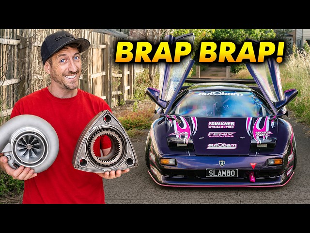 600HP Rotary Lamborghini FIRST START & DRIVE!