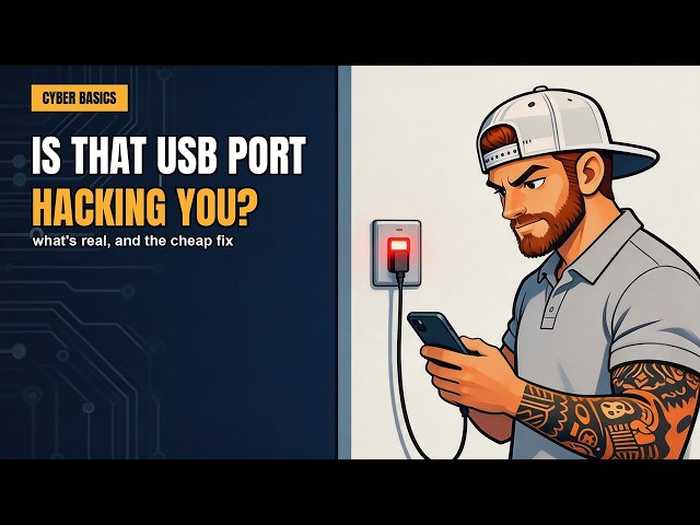 Is That Airport USB Port Hacking Your Phone? What's Real, And The Cheap Fix