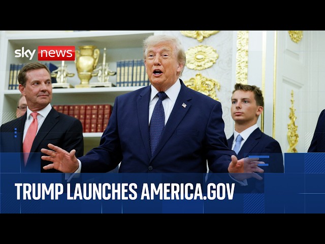 Trump unveils new AI-powered government website