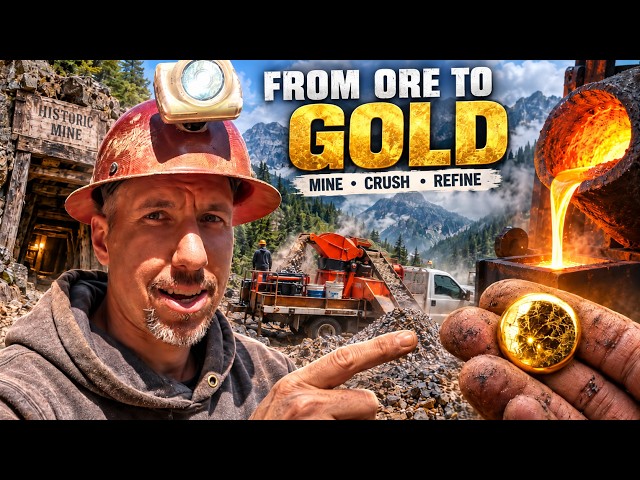 From Raw Ore to Refined Gold: Bulk Sampling My Gold Mine!!