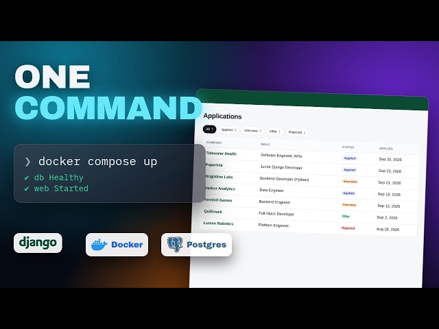 Django + Docker Tutorial: Build a Real Web App with PostgreSQL