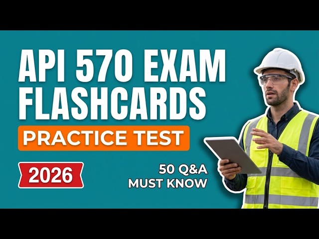 API 570 Piping Inspector Exam Flashcards: Master 50 Practice Questions with Full Explained Answers!