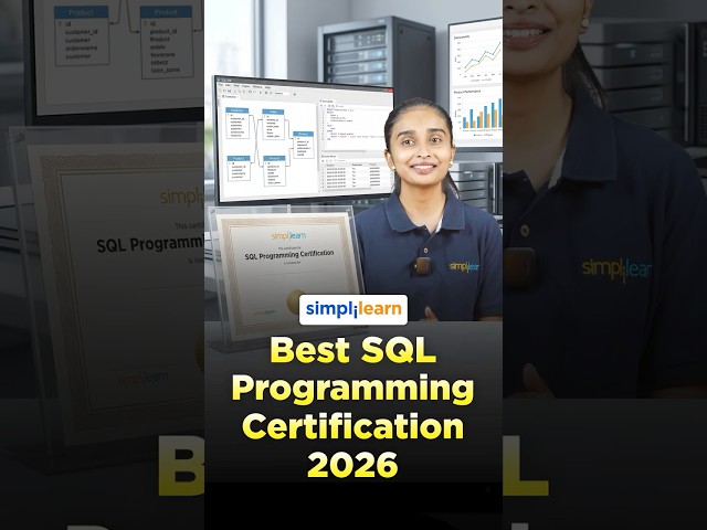 Best SQL Programming Certification 2026 | Top SQL Certification Course | #Shorts | #Simplilearn