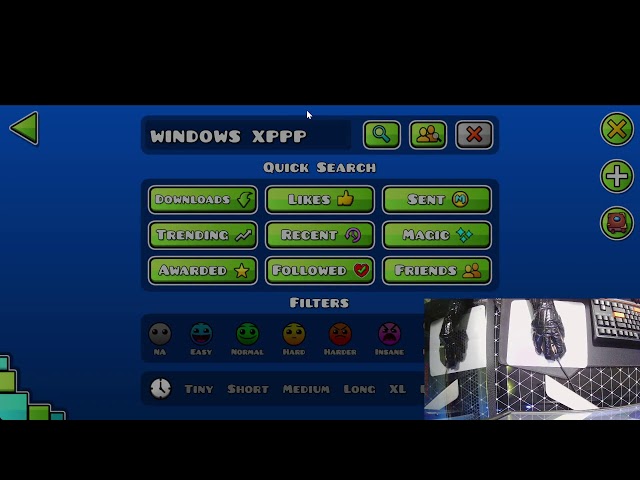 Seeing if I could beat some GD levels on Mouse/Keyboard