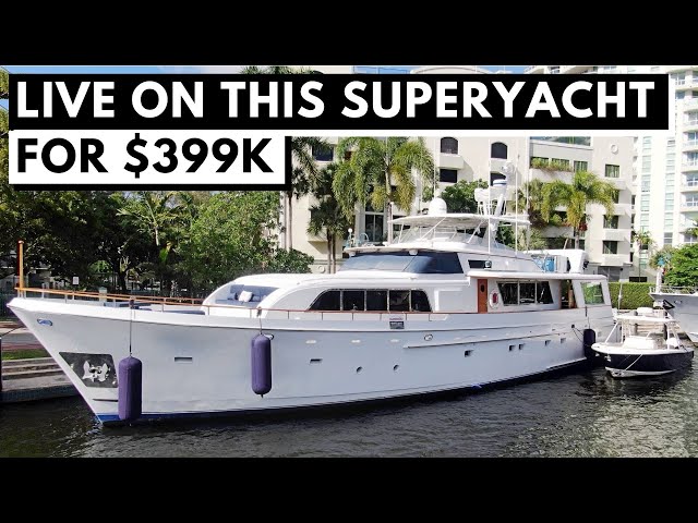 $399,000 1983 CHEOY LEE 90 COCKPIT CLASSIC MOTOR YACHT TOUR / Aft Cabin Boat Liveaboard SuperYacht