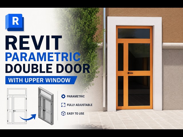 How to Create a Fully Parametric Double Door with Adjustable Transom in Revit
