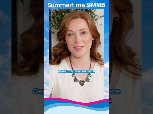 HSN Today's Special | Gemstone 5 Heart Statement Necklace