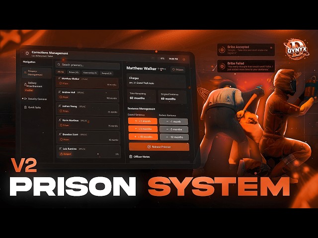 Ultimate FiveM Prison System | Correctional System | Jobs | PRISON V2
