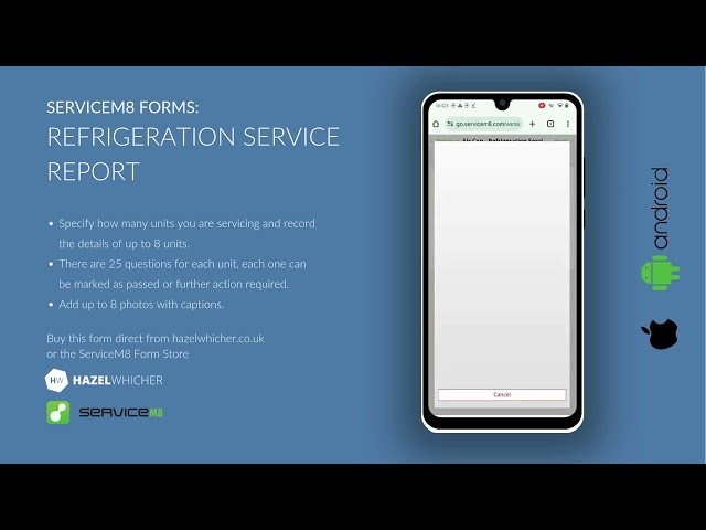ServiceM8 Forms - Refrigeration Service Report