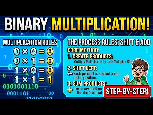 How to Multiply Binary Numbers | Computer Science Basics Explained Simply