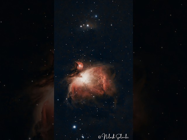 Capturing the ORION NEBULA with a Smart Telescope (Seestar S50) #seestar #seestars50 #shorts #orion
