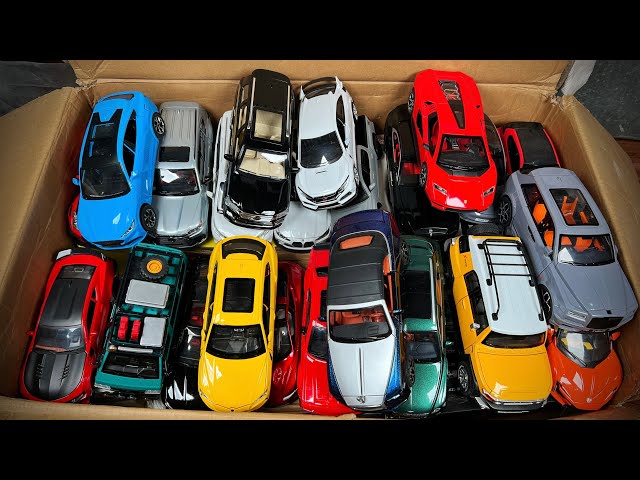 Satisfying Diecast Cars Mix Sorting the Best 1:24 Models (Toyotas, Lamborghinis, Civic, Rolls)