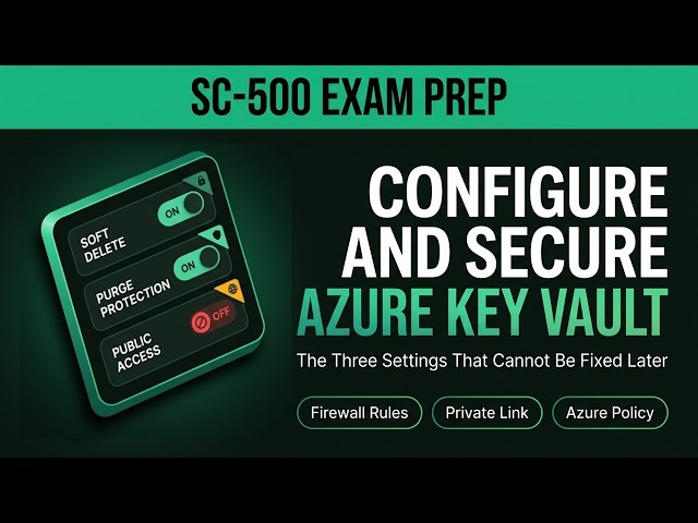 How to Configure and Secure Azure Key Vault | Microsoft Cloud & AI Security Engineer Ultimate Course