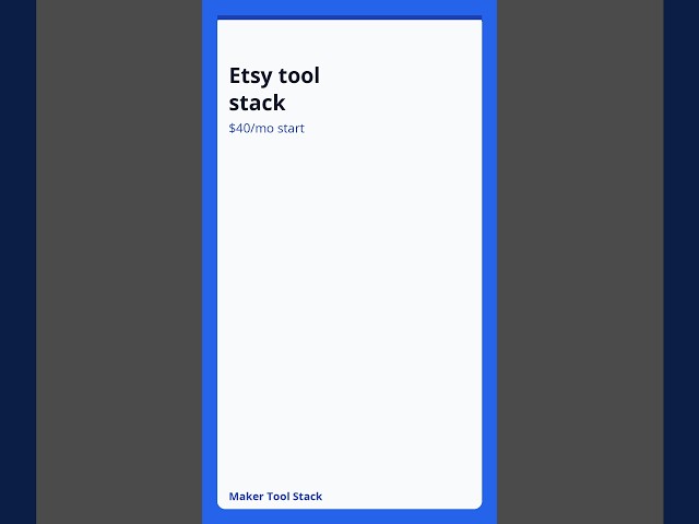 Etsy Email List Tool Stack (2026) — Flodesk vs Mailchimp #Shorts