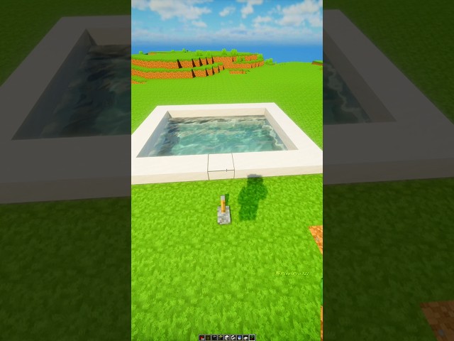 Modern Swimming Pool! 🏊 #Minecraft #shorts
