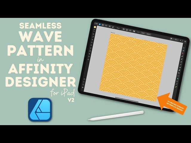 UPDATED | Seamless Wave Pattern | Surface Pattern Design in Affinity Designer for iPad V2