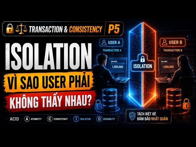 🔒⚖️ Isolation — Why users have to pretend they don't see each other | Transaction & Consistency P5
