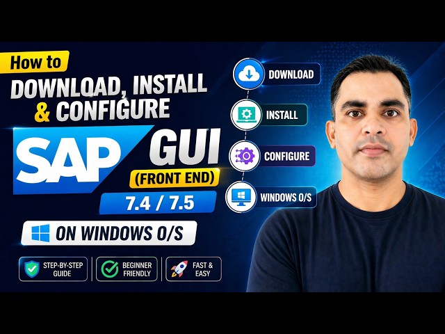 How to Download, Install & Configure the SAP GUI(Front End) 7.4/7.5 on Windows O/S#sap#saplearning